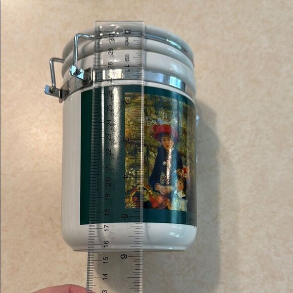 The Masterpiece Collection Ceramic Airtight Canister with Art Print - Gr… - Picture 6 of 13